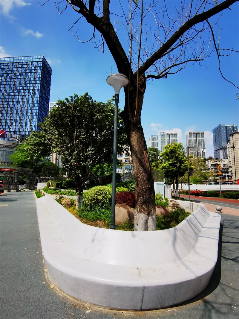 仿水磨石UHPC坐凳