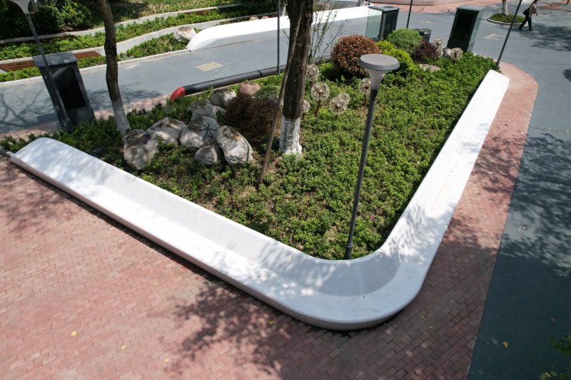  仿水磨石UHPC坐凳